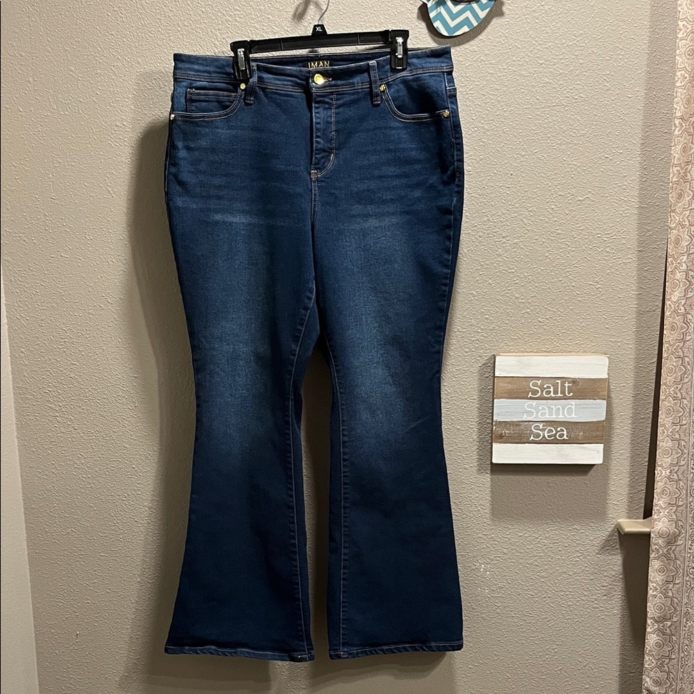 IMAN bellbottem jeans size 16W